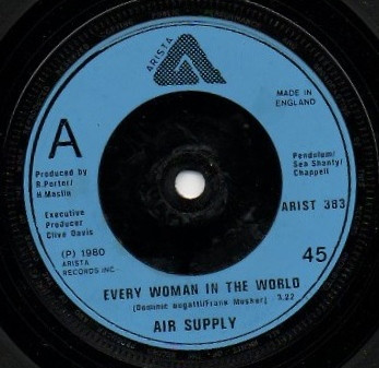 Accords et paroles Every Woman In The World Air Supply