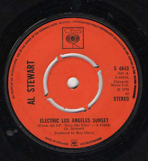 Accords et paroles Electric Los Angeles Sunset Al Stewart