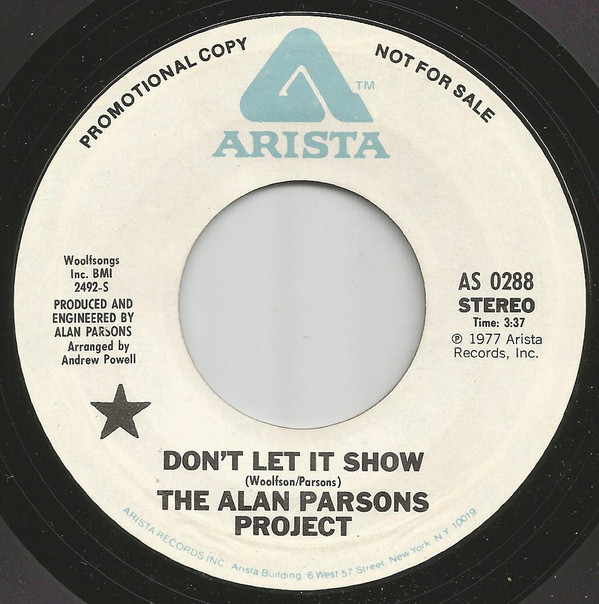 Accords et paroles Don't Let It Show Alan Parsons Project