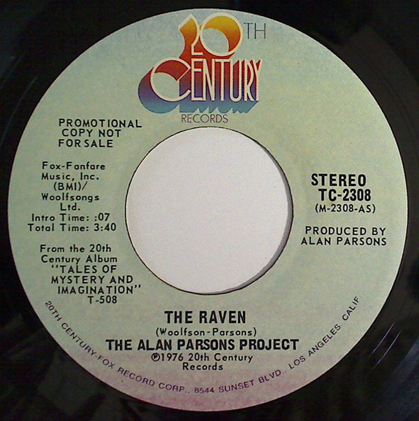 Accords et paroles The Raven Alan Parsons Project
