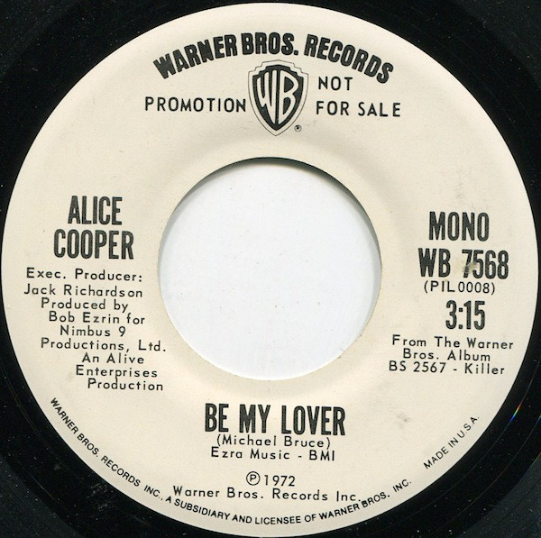 Accords et paroles Be My Lover Alice Cooper