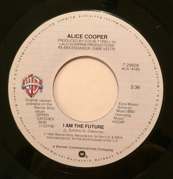 Accords et paroles I Am The Future Alice Cooper