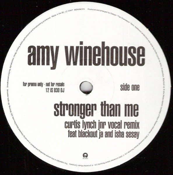 Accords et paroles Stronger Than Me Amy Winehouse