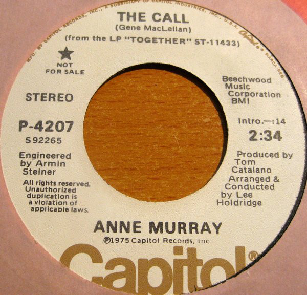 Accords et paroles The Call Anne Murray