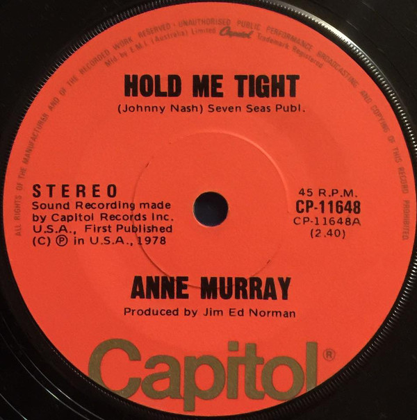 Accords et paroles Hold Me Tight Anne Murray