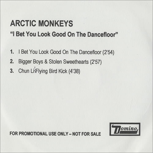 Accords et paroles I Bet You Look Good On The Dancefloor Arctic Monkeys
