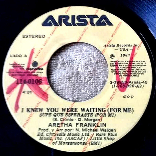 Accords et paroles I Knew You Were Waiting For Me Aretha Franklin