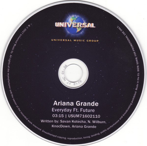 Accords et paroles Everyday Ariana Grande