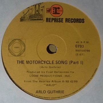 Accords et paroles Motorcycle Song Arlo Guthrie