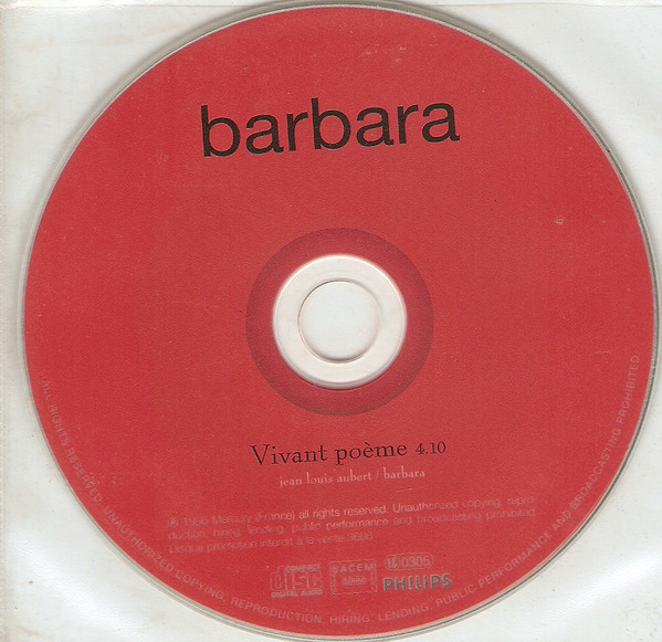 Accords et paroles Vivant poème Barbara