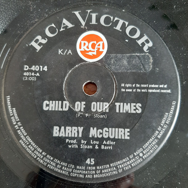 Accords et paroles Child Of Our Times Barry McGuire