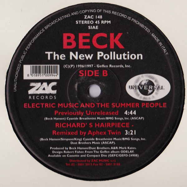 Accords et paroles The New Pollution Beck