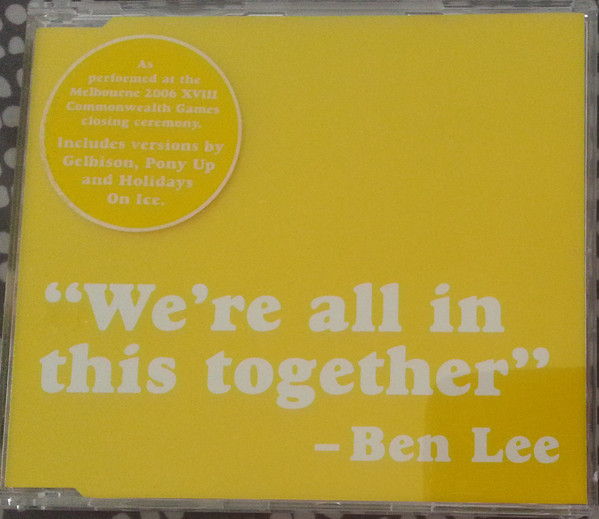 Accords et paroles We're All in this Together Ben Lee