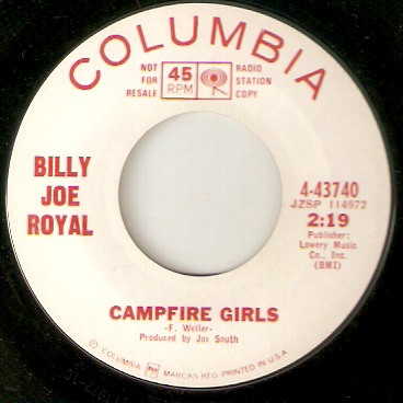 Accords et paroles Campfire Girls Billy Joe Royal