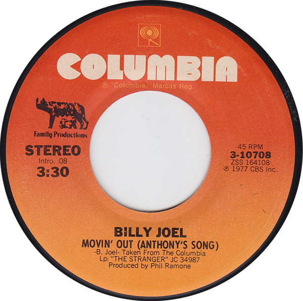 Accords et paroles Movin out /anthony song Billy Joel