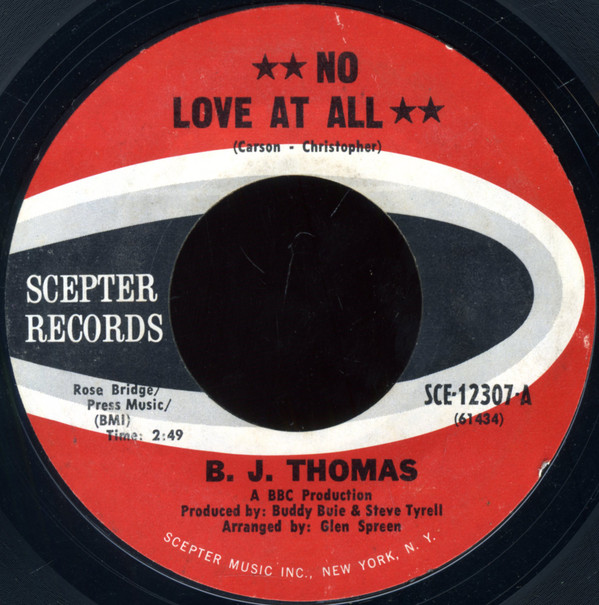 Accords et paroles No Love At All B.J. Thomas