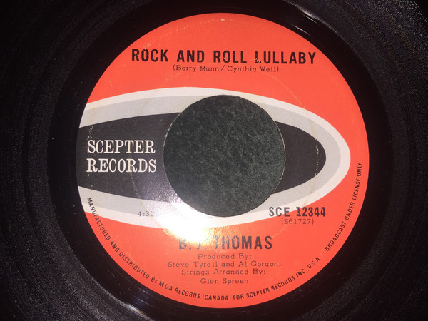 Accords et paroles Rock And Roll Lullaby B.J. Thomas