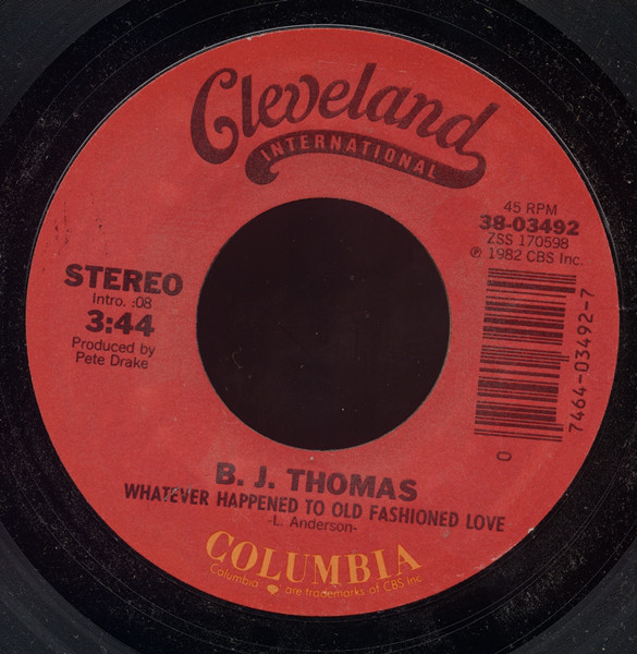 Accords et paroles Whatever Happened To Old-Fashioned Love B.J. Thomas