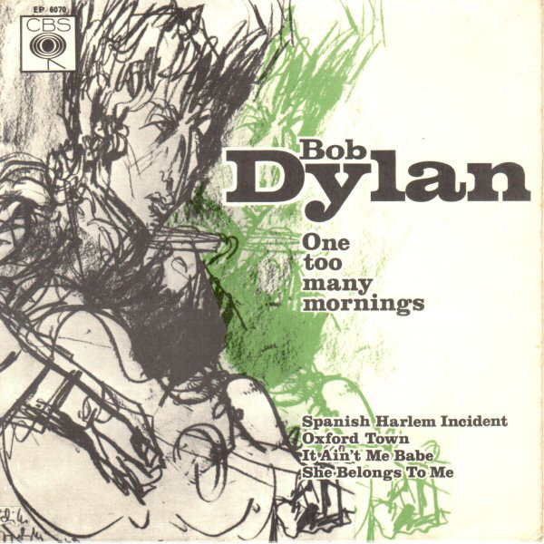 Accords et paroles One Too Many Mornings Bob Dylan
