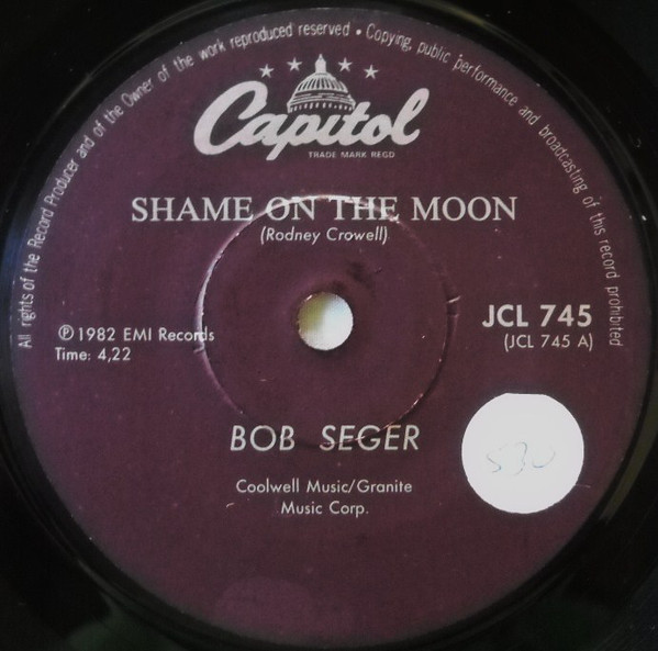 Accords et paroles Shame On The Moon Bob Seger
