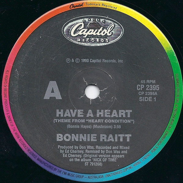 Accords et paroles Have A Heart Bonnie Raitt