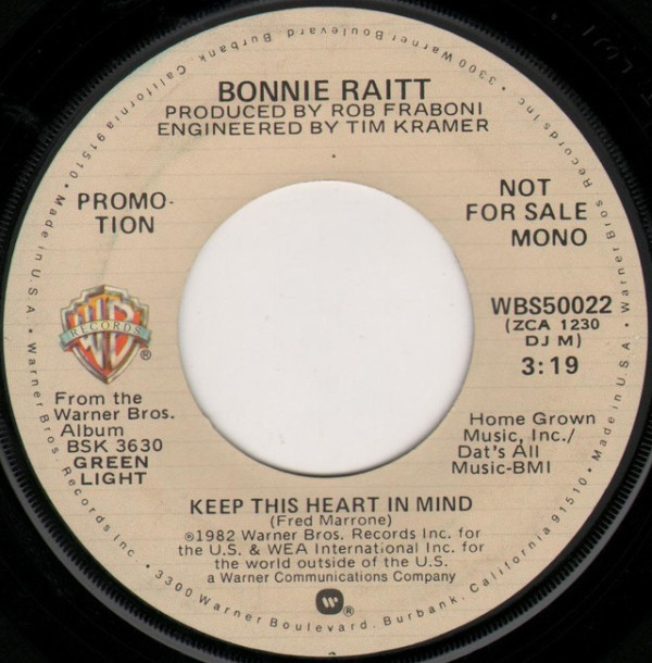 Accords et paroles Keep This Heart In Mind Bonnie Raitt
