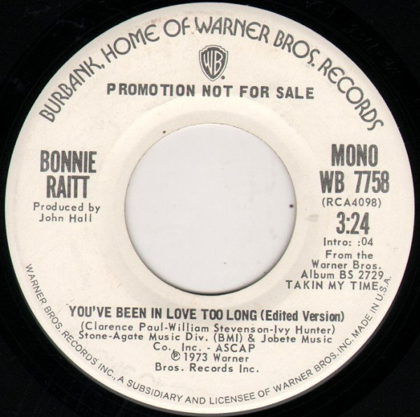 Accords et paroles Youve Been In Love Too Long Bonnie Raitt