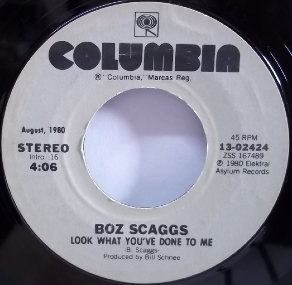 Accords et paroles Look What Youve Done To Me Boz Scaggs