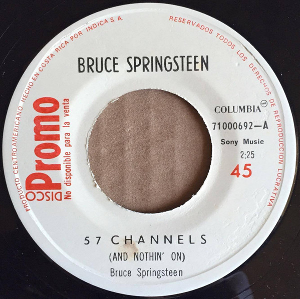 Accords et paroles 57 Channels And Nothin On Bruce Springsteen