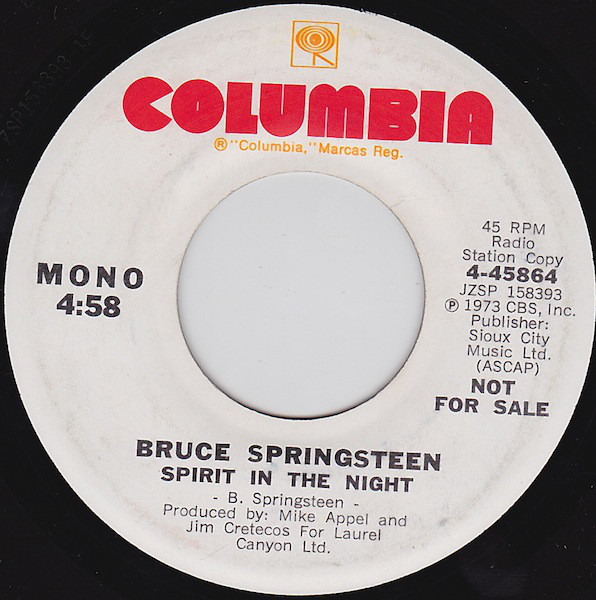 Accords et paroles Spirit in the night Bruce Springsteen