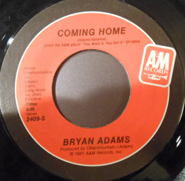 Accords et paroles Coming Home Bryan Adams