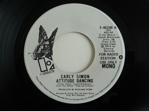 Accords et paroles Attitude Dancing Carly Simon