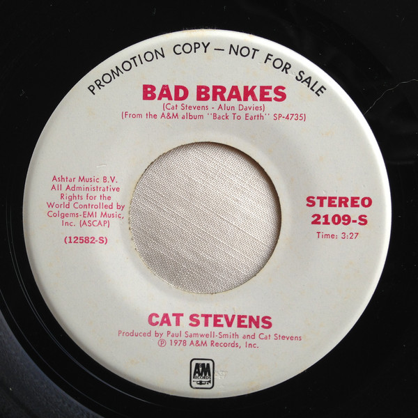 Accords et paroles Bad Brakes Cat Stevens