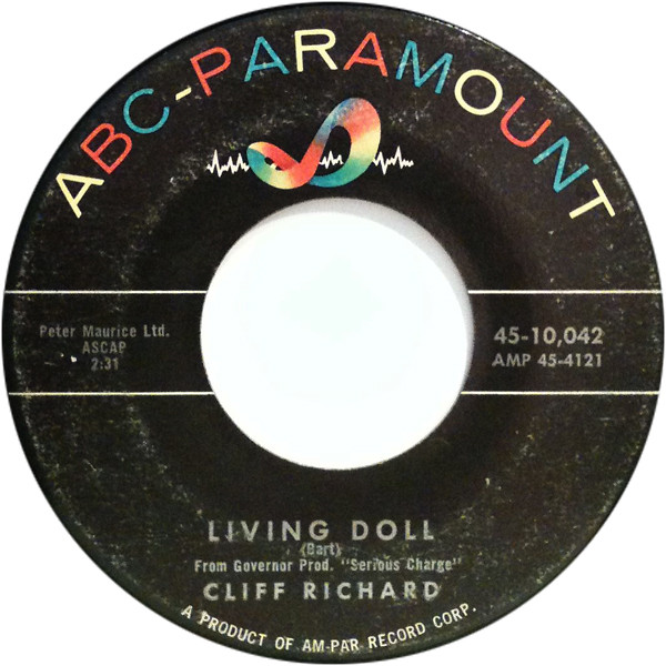 Accords et paroles Living Doll Cliff Richard