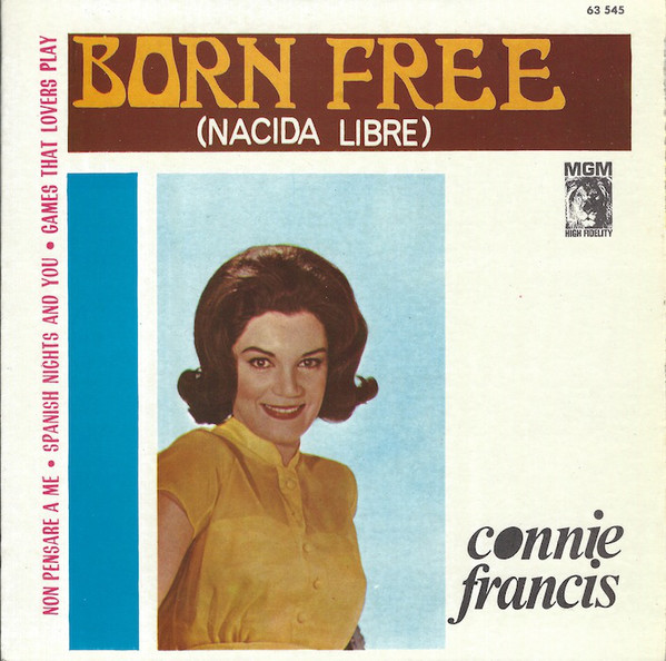 Accords et paroles Born Free Connie Francis