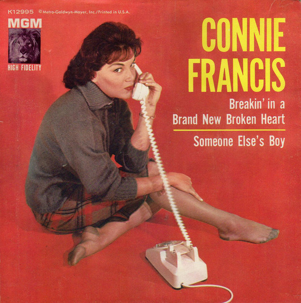 Accords et paroles Breakin In A Brand New Broken Heart Connie Francis