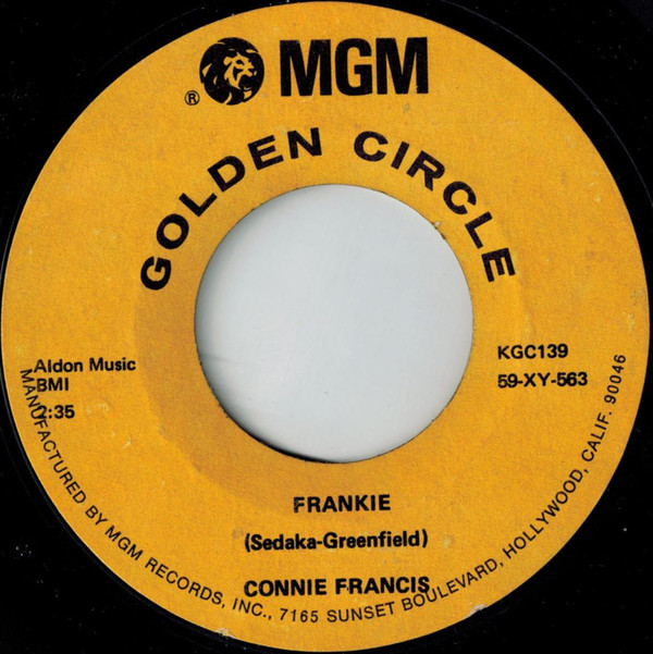 Accords et paroles Frankie Connie Francis