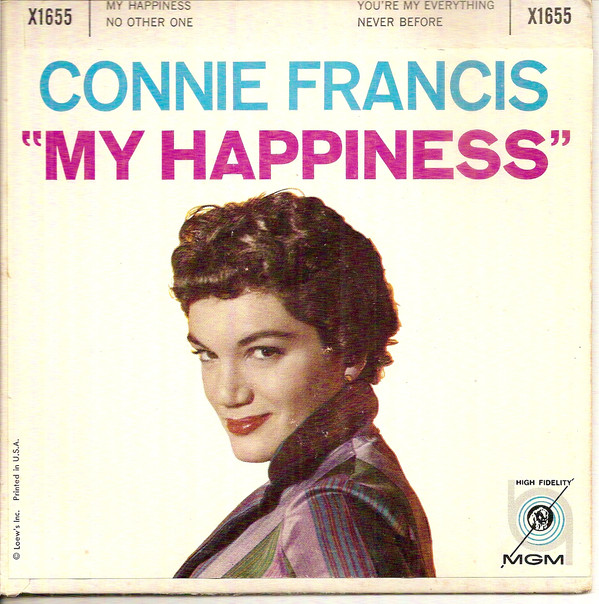 Accords et paroles My happiness Connie Francis