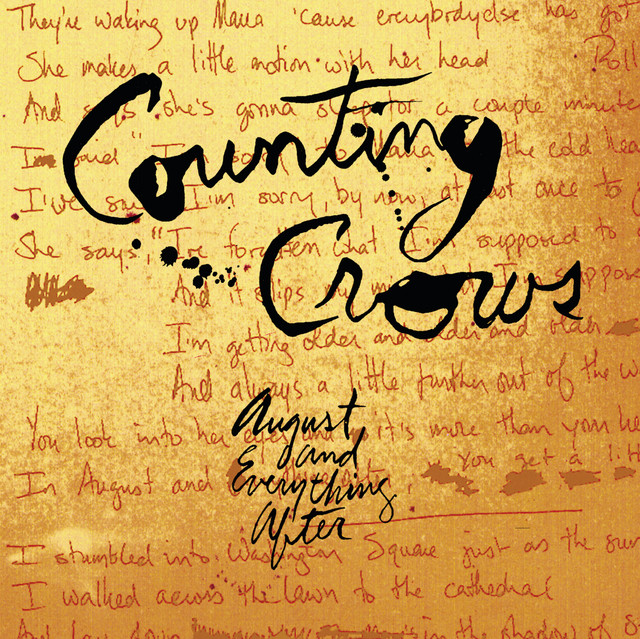 Accords et paroles Raining in Baltimore Counting Crows