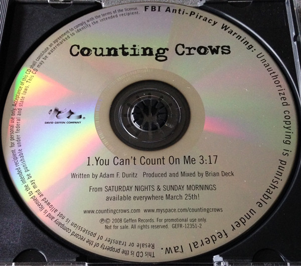 Accords et paroles You Cant Count On Me Counting Crows