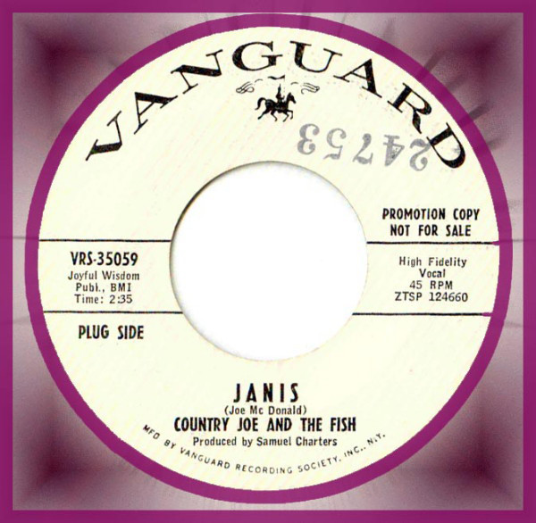 Accords et paroles Janis Country Joe and the Fish