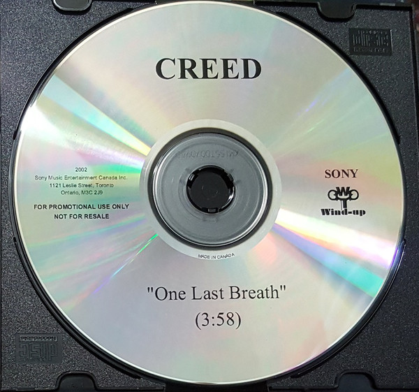 Accords et paroles One Last Breath Creed