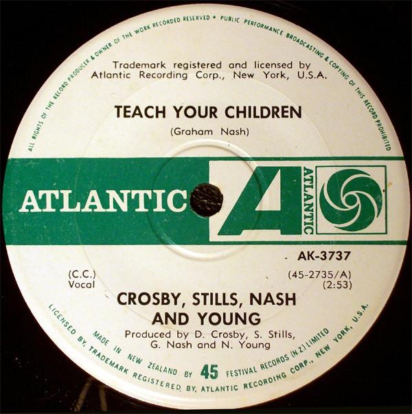 Accords et paroles Teach Your Children Crosby, Stills, Nash and Young