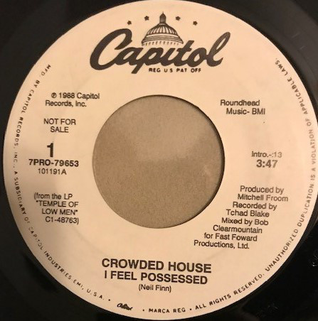 Accords et paroles I Feel Possessed Crowded House