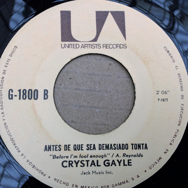 Accords et paroles Before I'm Fool Enough Crystal Gayle