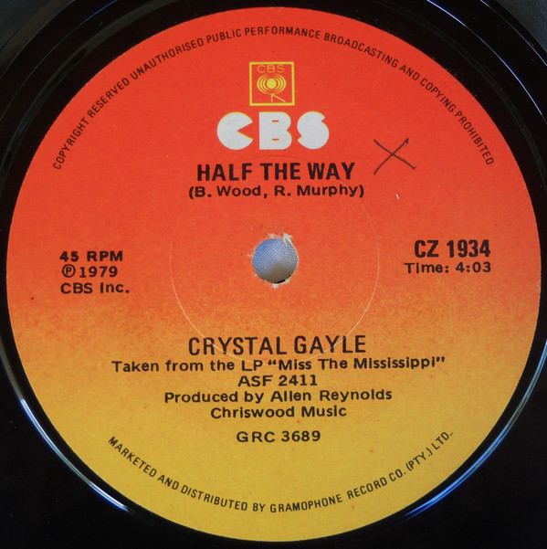 Accords et paroles Half The Way Crystal Gayle