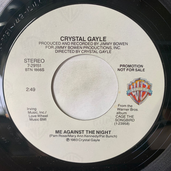 Accords et paroles Me Against The Night Crystal Gayle