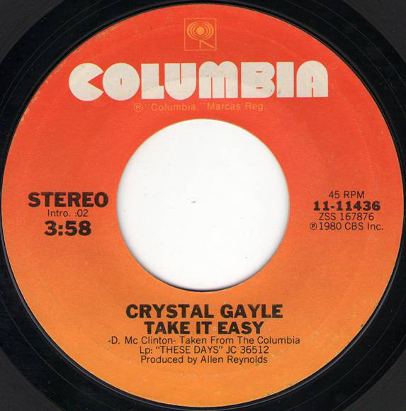 Accords et paroles Take It Easy Crystal Gayle