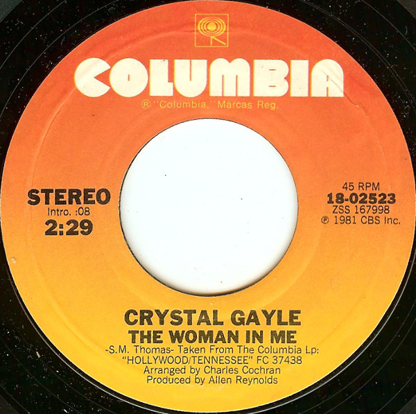 Accords et paroles The Woman In Me Crystal Gayle