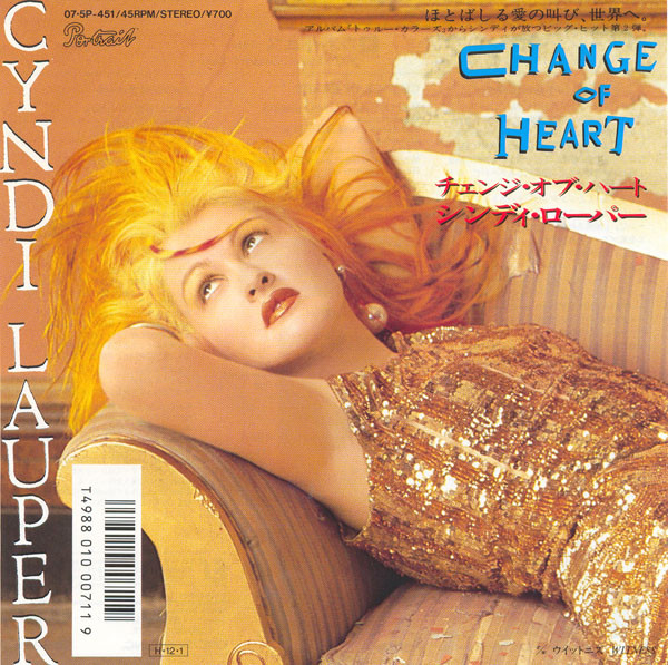 Accords et paroles Change Of Heart Cyndi Lauper